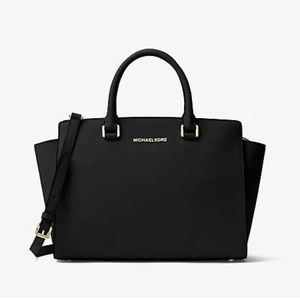 Michael kors black Selma satchel crossbody